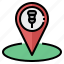 pin, map, point, location, pointer, placeholder 
