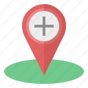add, place, plus, map, location, pointer, pin