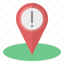 alert, emergency, location, map, point, pin