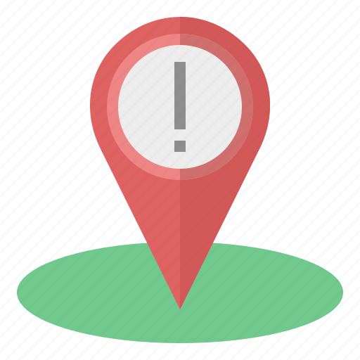 Alert, emergency, location, map, point, pin icon - Download on Iconfinder