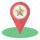 favourite, area, location, popular, map