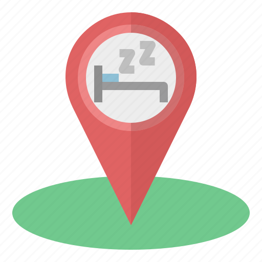 Hotel, hostel, backpacker, map, location, navigation icon - Download on Iconfinder