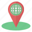 map, and, location, check, in, globe, grid, navigation, address 