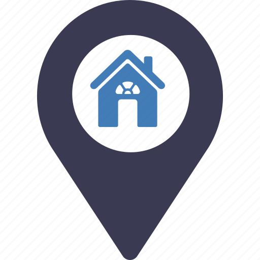 Home location, location, map, pin, address, pointer, marker icon - Download on Iconfinder