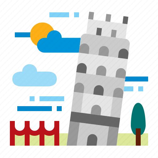 Building, landmark, pisa, tower icon - Download on Iconfinder