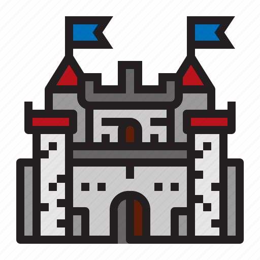 Building, castle, location, palace icon - Download on Iconfinder