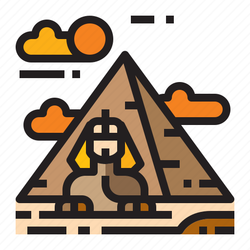 Desert, location, pyramid, sphinx icon - Download on Iconfinder