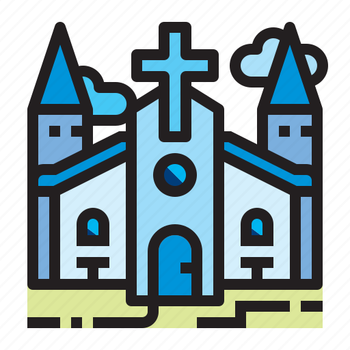 Building, christian, church, location icon - Download on Iconfinder