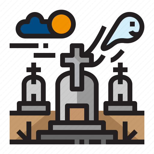 Building, ghost, graveyard, location icon - Download on Iconfinder