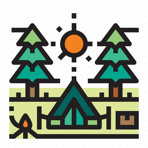 Adventure, camping, location, tent icon - Download on Iconfinder