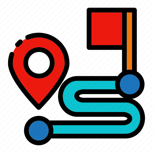 Gps, location, map, pin, route icon - Download on Iconfinder