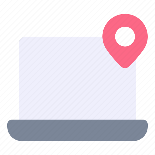 Computer, device, gps, laptop, location, map, pin icon - Download on Iconfinder