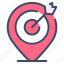 arrow, map, pin, placeholder, target 