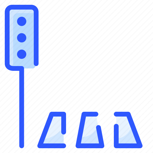 Crosswalk, lamp, light, road, street, traffic icon - Download on Iconfinder