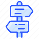 arrow, direction, guidepost, pointer, post, signpost