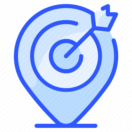 Arrow, map, pin, placeholder, target icon - Download on Iconfinder