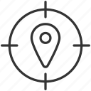 target, location, map, pin, navigation, marker