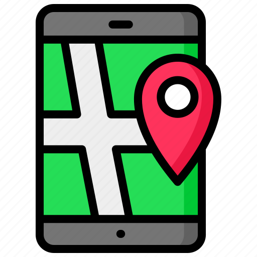 Location, gps, navigation, direction, marker, smartphone icon - Download on Iconfinder