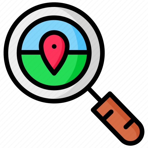 Location, search, magnifier, marker, find icon - Download on Iconfinder