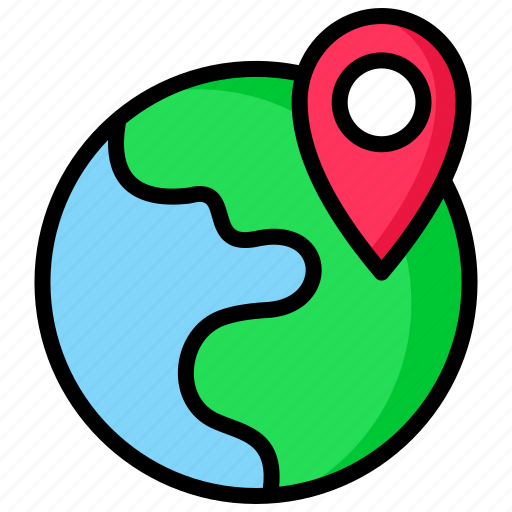 Location, world, marker, globe, earth, map icon - Download on Iconfinder
