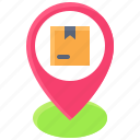 pin, location, map, position, box, delivery, shipping