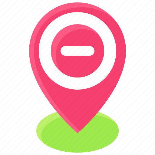 Pin, location, map, position, no entry icon - Download on Iconfinder