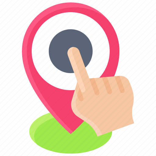 Pin, location, map, position, finger icon - Download on Iconfinder