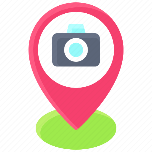 Pin, location, map, position, camera icon - Download on Iconfinder