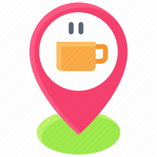 Pin, location, map, position, cafe, coffee icon - Download on Iconfinder