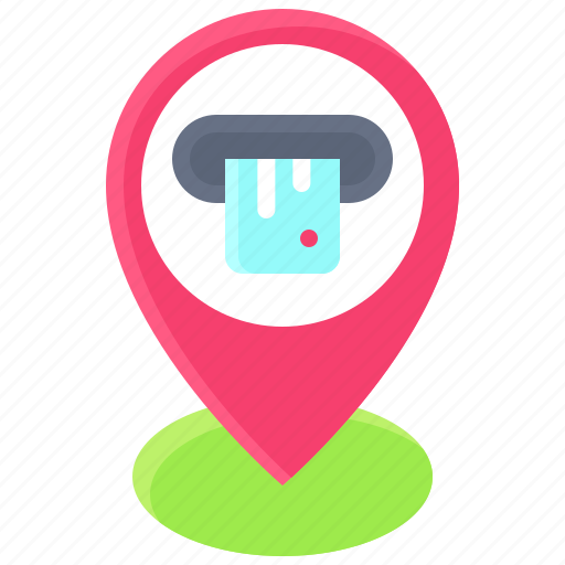 Pin, location, map, position, atm, bank, credit card icon - Download on Iconfinder