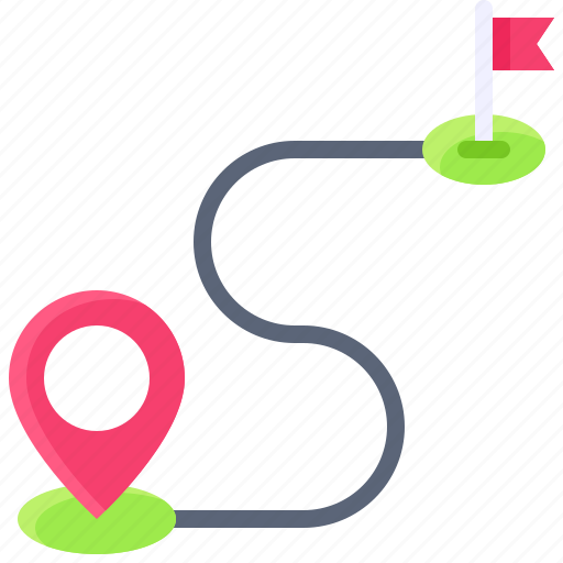 Pin, location, map, position, route, goal icon - Download on Iconfinder