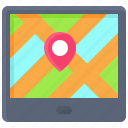 pin, location, map, position, tablet