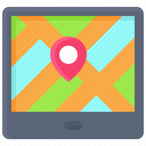 Pin, location, map, position, tablet icon - Download on Iconfinder
