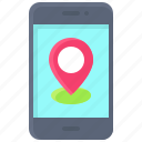 pin, location, map, position, smartphone