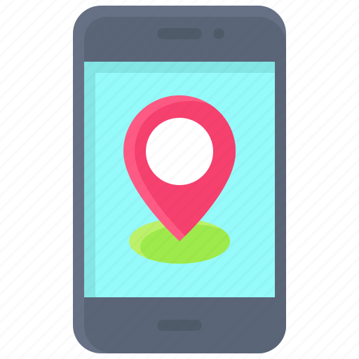 Pin, location, map, position, smartphone icon - Download on Iconfinder