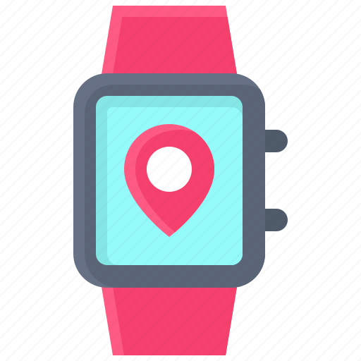 Pin, location, map, position, smartwatch, gps icon - Download on Iconfinder
