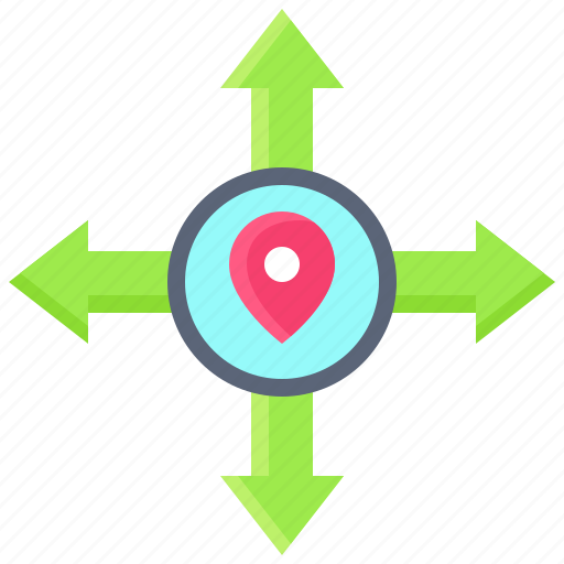 Pin, location, map, position, intersection icon - Download on Iconfinder