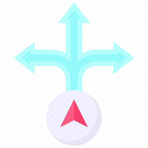 Pin, location, map, position, intersection, direction icon - Download on Iconfinder