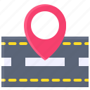 pin, location, map, position, road