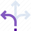 arrows, directions, left, path, sitemap 