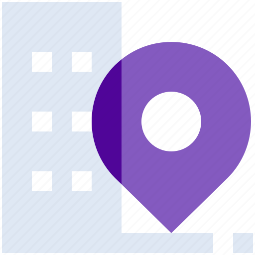 Building, location, locator, navigation, office, pin, pointer icon - Download on Iconfinder