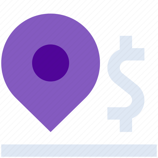 Atm, direction, dollar, location, map, pin icon - Download on Iconfinder