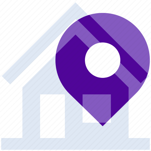 Direction, dwelling, home, house, locator, navigation, pin icon - Download on Iconfinder