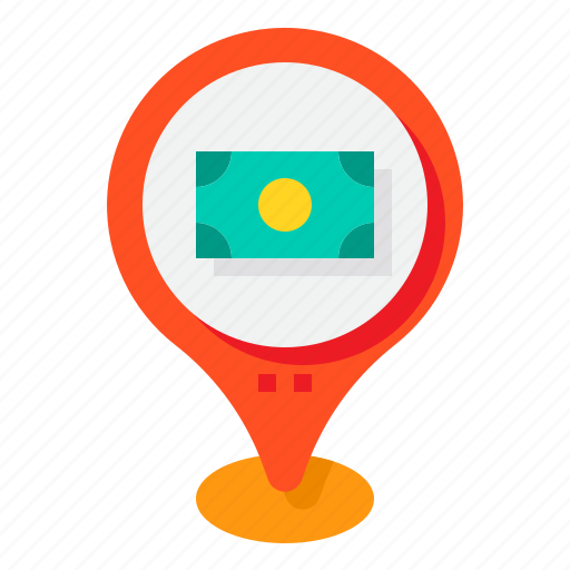 Atm, money, map, pin, location icon - Download on Iconfinder
