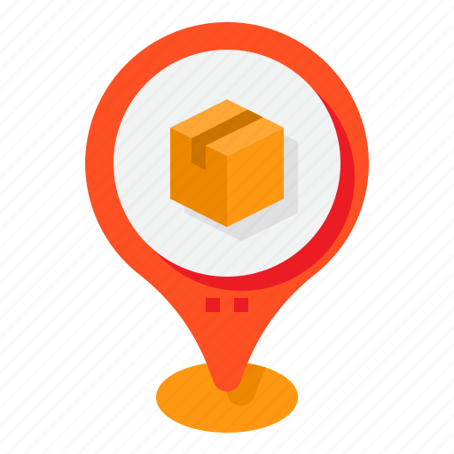 Logistic, delivery, map, pin, location icon - Download on Iconfinder