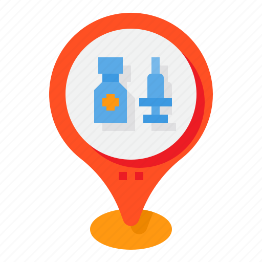 Pharmacy, clinic, map, pin, location icon - Download on Iconfinder