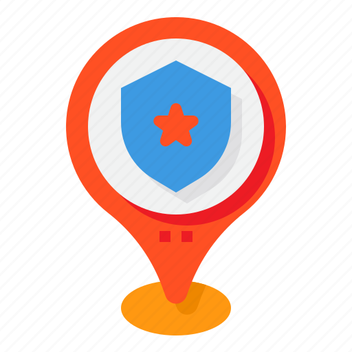 Police, station, map, pin icon - Download on Iconfinder
