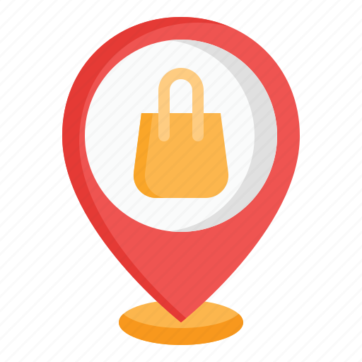Shopping, cart, maps, location, placeholder, pin, place icon - Download on Iconfinder