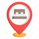 bed, hostel, hotel, location, map, pin, pointer, travel