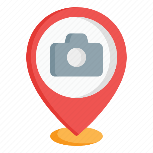 Camera, location, map, pin, pointer, sightseeing, tourist icon - Download on Iconfinder